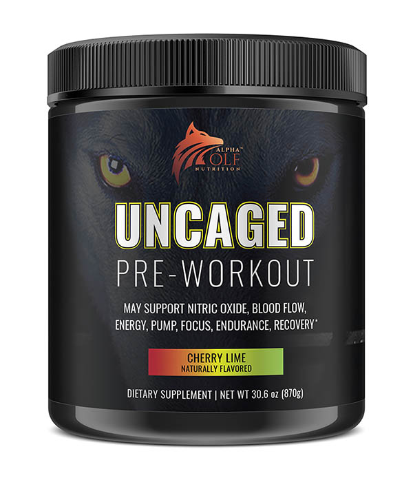 UNCAGED Pre-Workout - Stim Free by Alpha Wolf Nutrition